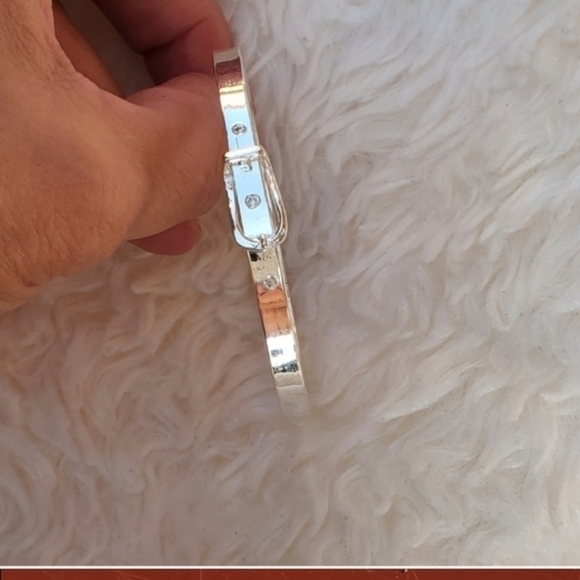 Vintage Sterling Belt Bracelet - Picture 4 of 7